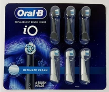 Oral B iO Ultimate Clean Toothbrush Replacement 6 Pack Brush Heads Rechargeable