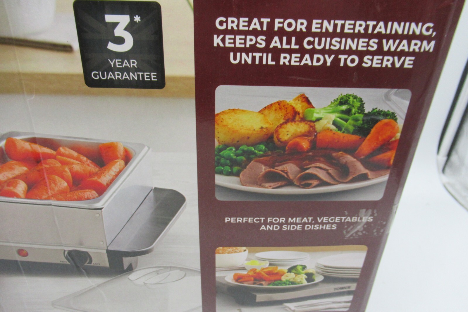 TOWER 3Tray Buffet Server and Plate Warmer eBay