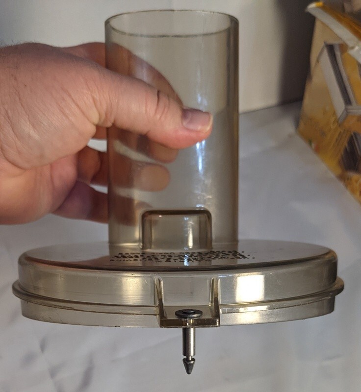 General Electric Food Processor D5FP1 Work Bowl Lid & Pusher - Vintage