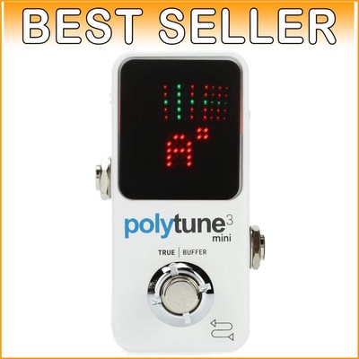 Compact High-Quality Polyphonic Tuner with Bonafide Buffer & Fast Tuning