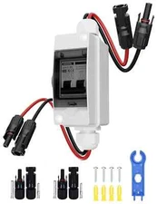 Solar Panel Disconnect Switch 30 Amp Breaker Box DC Circuit Breaker AC...