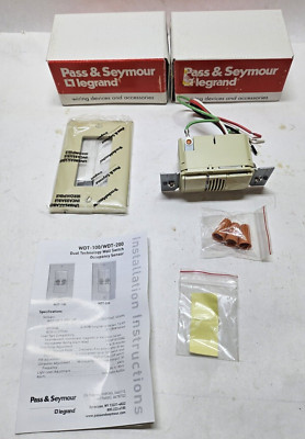 Pass & Seymour WDT100-I Dual Tech Wall Sensor-Switch Ivory (Lot of 2)