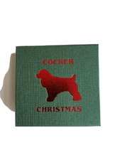 Cocker Spaniel glass Christmas ornament