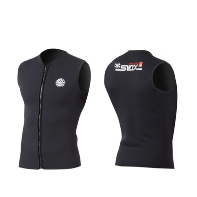 Gilet Muta 3mm Neoprene, Uomo/donna, Senza Maniche, Con Zip Frontale, Per Diving E Surf, SLINX
