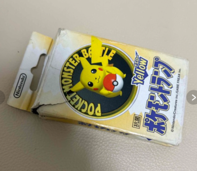 Nintendo Pokemon Playing Cards Yellow 3d 1998 Released for sale