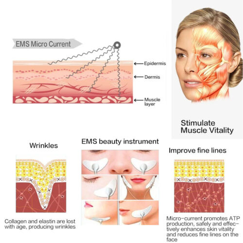 Dispositivo viso Electirc V EMS viso sottile a forma di V lifting viso antirughe - Foto 11 di 31