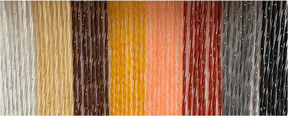 Tenda Antimosche Bianca Glitter Argento 140x240 | Design Elicoidale Italy