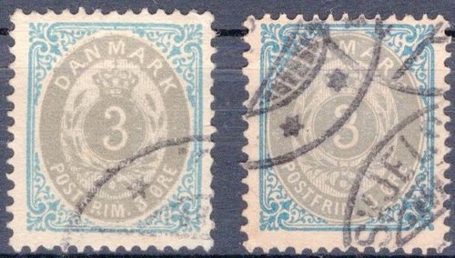 DENMARK, YV # 22 A + 22 B, USED - 第 1/1 張圖片