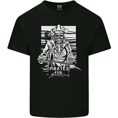 Pirates For Life Sailor Sailing Herren T-Shirt leicht Baumwolle