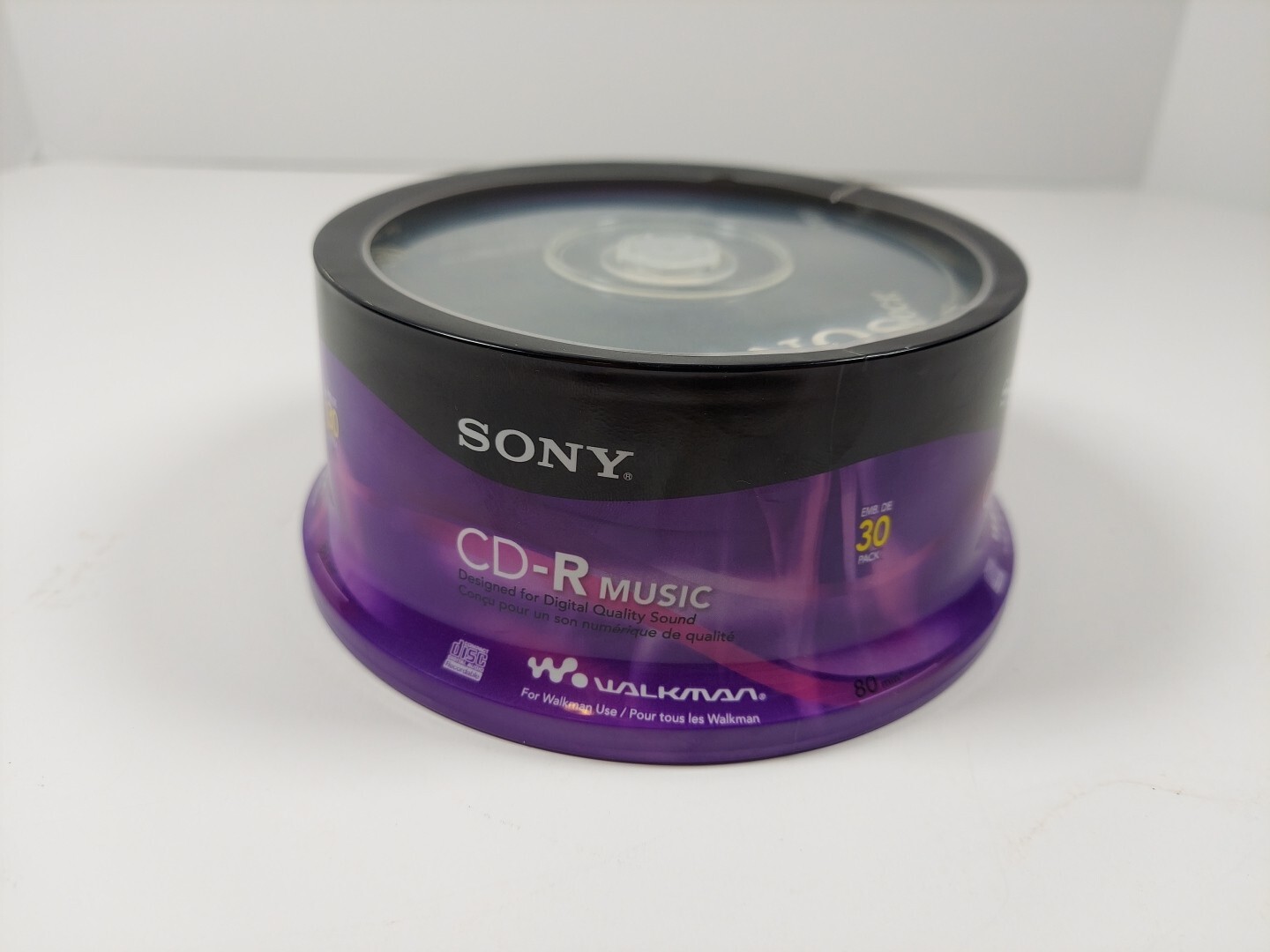 (NEW) Sony Blank Music CDR CDR 80min Digital Audio 30 Pack Media Disc