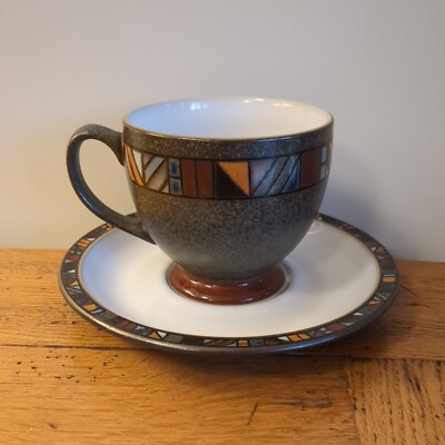 Denby Marrakesch Steinzeug Tee Kaffeetasse & Untertasse First Class unbenutzter Zustand 