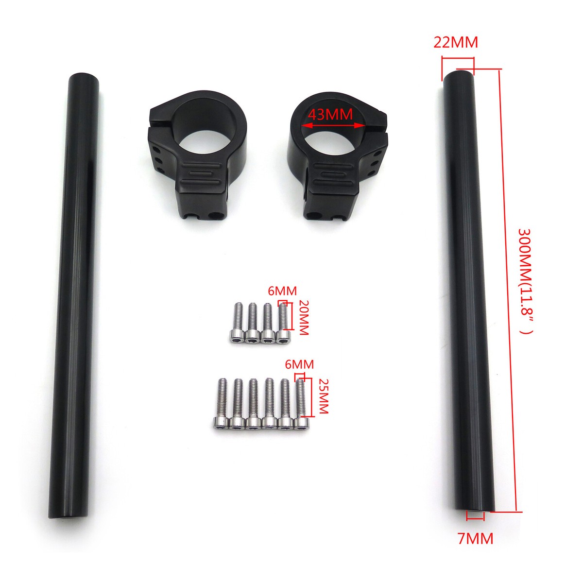 s 43mm Clip Ons With 7/8