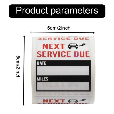 Auto Decals For Cars 150 Pcs Oil Change Reminder Stickers - 2"x2" Next Service Due Window Decals Custom Oil Change Stickers - Foto 5