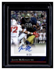 JAVON MCKINLEY 2021 LEAF ULTIMATE DRAFT AUTOGRAPH /35 AUTO