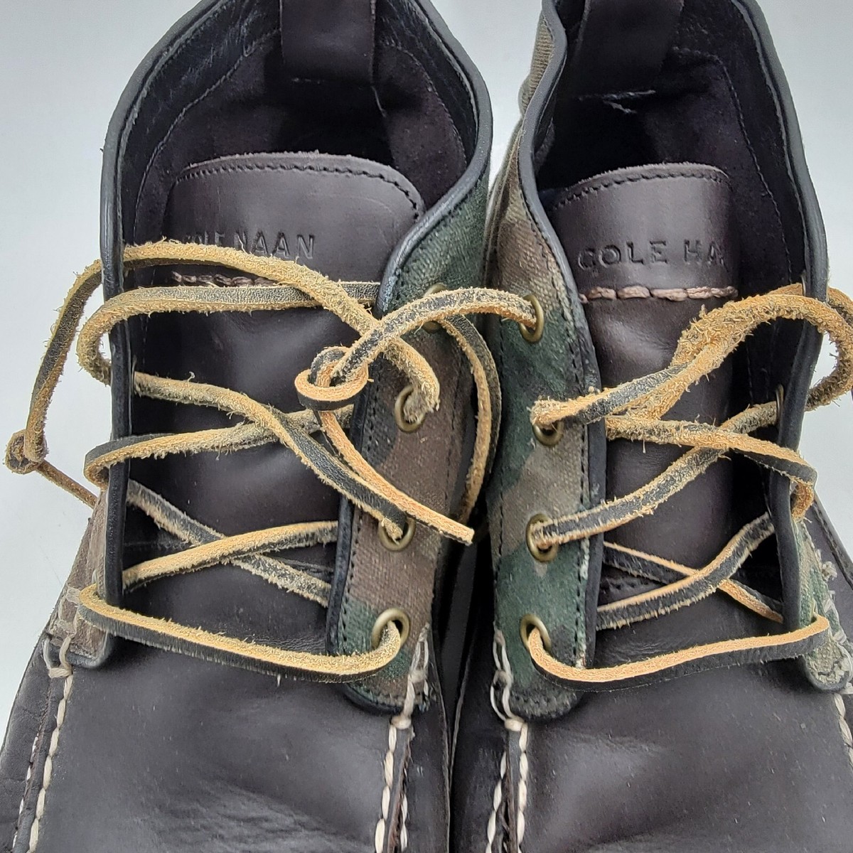 Cole Haan Camo Boots Grand.OS Pinch Rugged Brown Green Men\'s Size 12M Cole Haan Camo Boots Grand.OS Pinch Rugged Brown Green Men main image 2