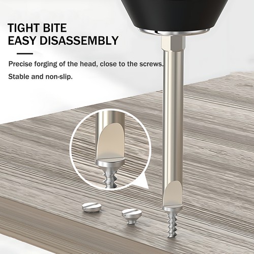 1/4" Shank Flat/Slotted Screwdriver Bits Magnetic Drive Drill Bits Ø 2/2.5/3~6mm - Picture 3 of 31