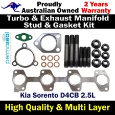 Permaseal Turbo&Manifold Stud & Gasket Kit For Kia Sorento D4CB 2.5L