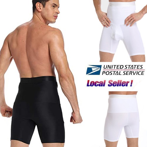 Mens Body Shaper Compression Stomach Belly Abdominal Flattening
