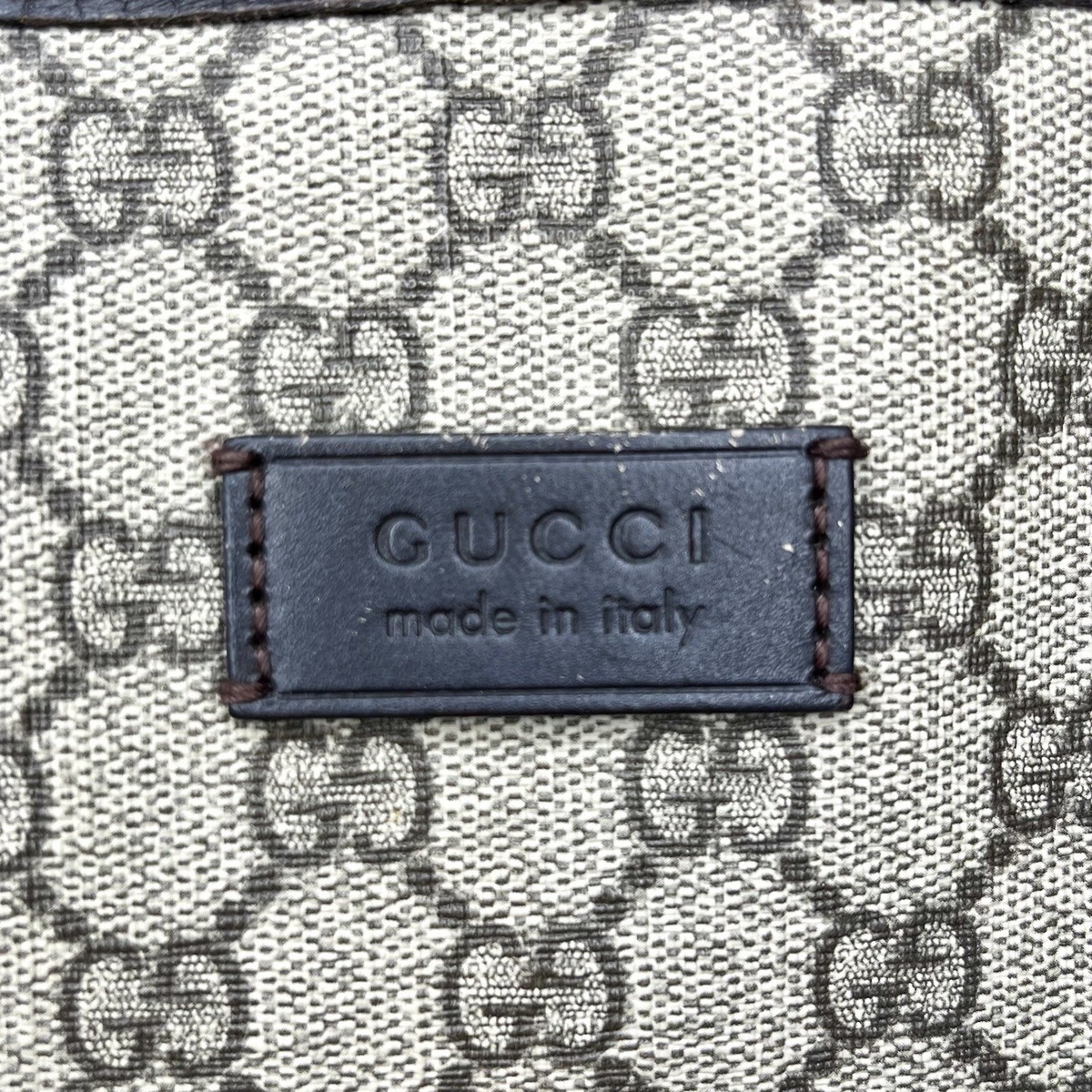 Gucci Monogram Supreme Coated Canvas Convertible Zip Tote | eBay