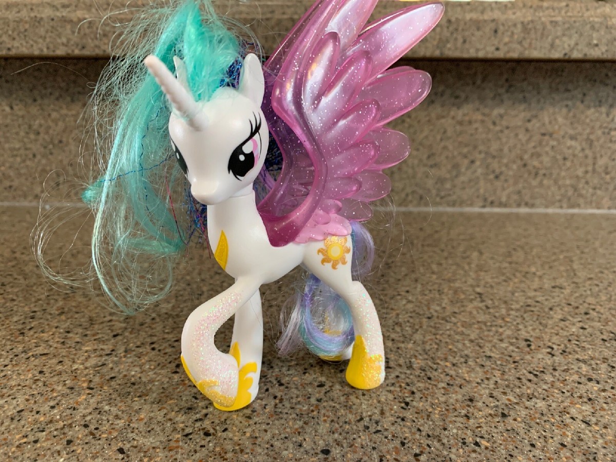 マイリトルポニー　ハズブロ　G4 Tinsel Hair ティンセルヘアー My Little Pony 2016 Tinsel Hair Glitter Princess Celestia 5” | eBay