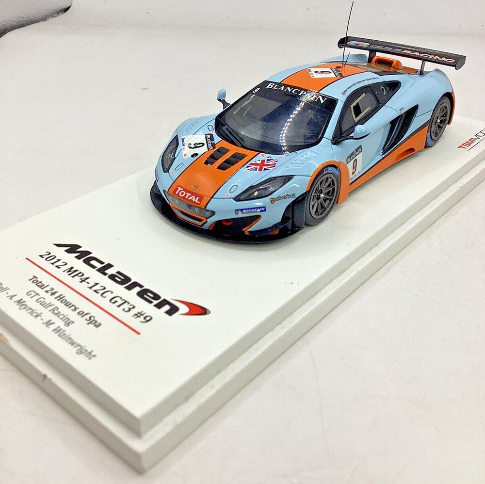 1:43 McLaren MP4-12C GT3 24hrs of Spa #9. TSM Models.