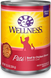 wellness complete health natural grain free wet canned cat food pate recipe chicken pate