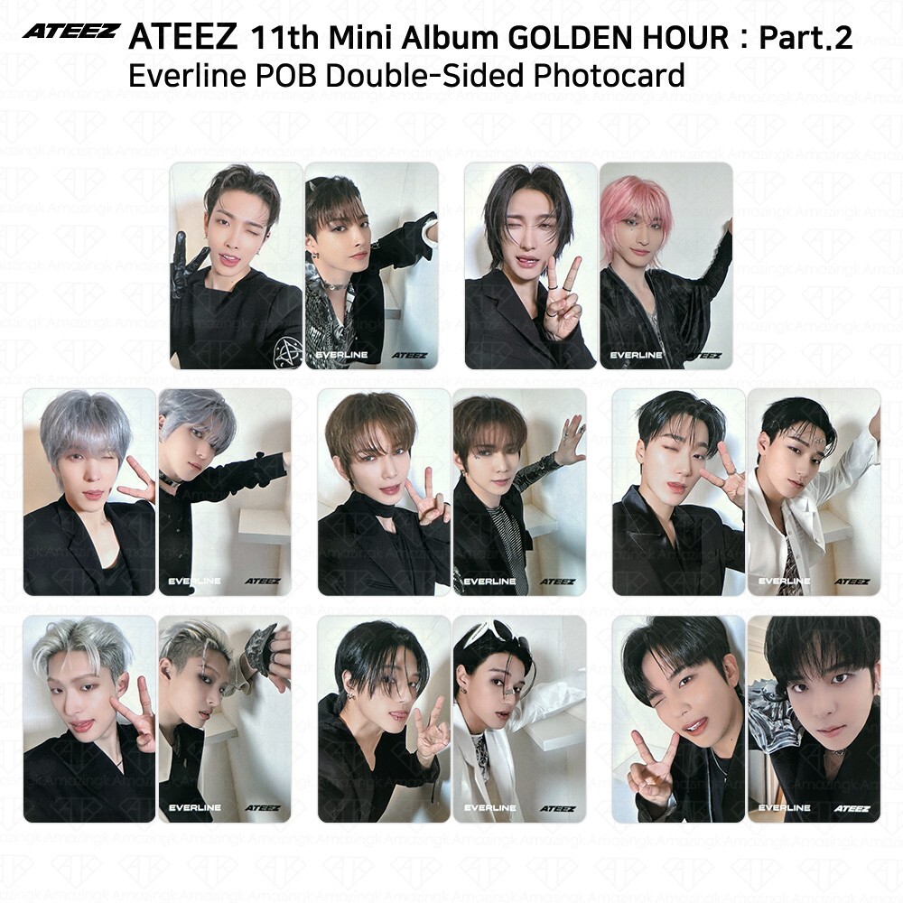 ATEEZ 11th Mini Album Golden Hour Part.2 POB Photocard ATEEZ 11th Mini Album Golden Hour Part.2 POB Photocard