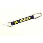 Ncaa Michigan Wolverines Navy 8" Carabiner Keychain Nwt Free Shipping