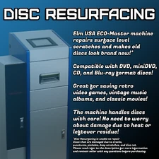 Professional Video Game 50~200 Disc Repair Resurfacing Service Video Game Movie