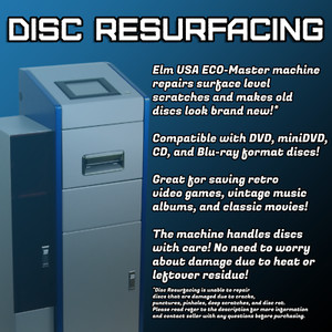 Professional Video Game 50~200 Disc Repair Resurfacing Service Video Game Movie