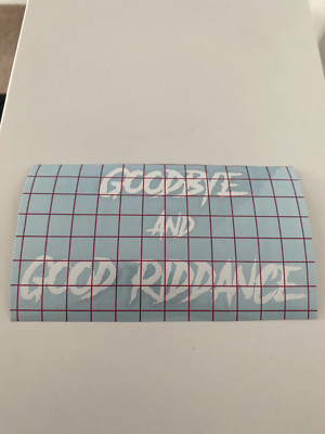 Juice Wrld Goodbye and Good Riddance Car Decal (WHITE)