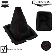 Dunkelrotes Genähtes Leder Schaltknauf + Rahmen Jeep Cherokee Liberty 2010