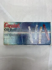 Vintage Pentel Oil Pastels 16 Colors Used Art Projects