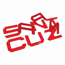 RED RAISED TAILGATE LETTER INSERT FOR  CRUZ 2022 - 2026 US MADE