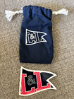 NEW Lemon & Line Nautical Sticker & Gift Bag Drawstring Jewelry Pouch L&L Coasta