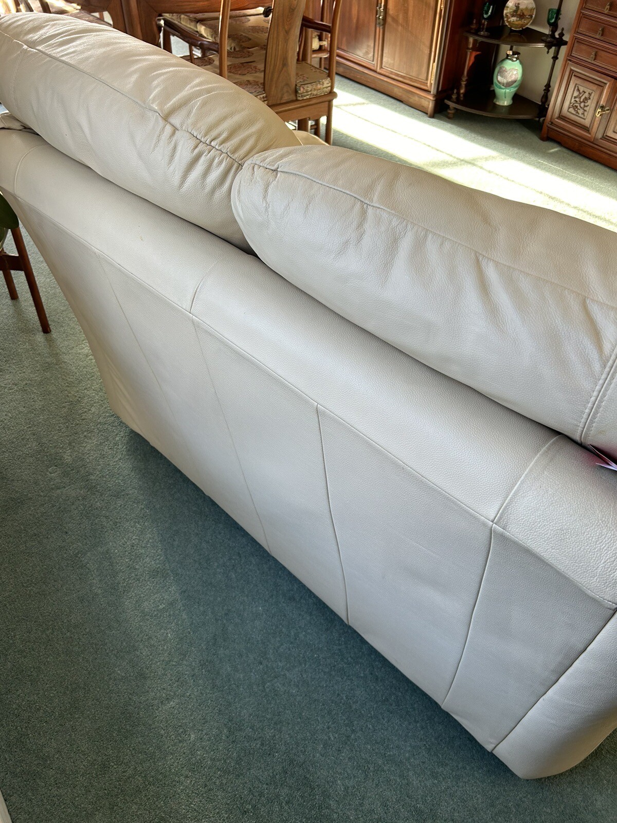 G Plan Cream Leather Sofa eBay