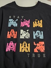 DISNEY Mickey Mouse JUNIOR XXL 19 Black Graphic Junior Sweatshirt