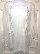 LOFT Women’s white blouse L