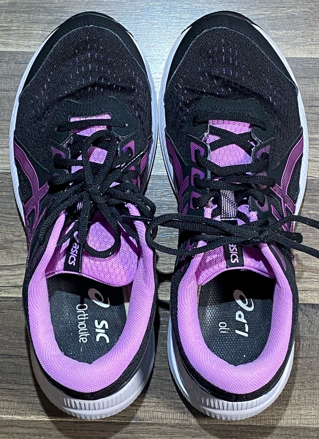 Asics Sneakers Womens Size 11 Gel Contend 8 Black Orchid Running Comfort Support thumbnail 3