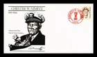 US COVER ADMIRAL CHESTER W NIMITZ GREAT AMERICANS FDC HAND CANCEL PANDA INSERT