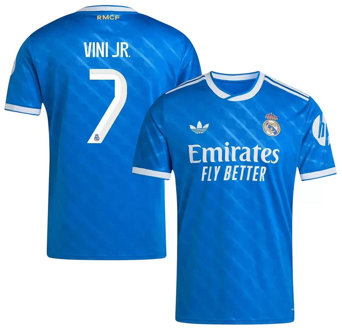 Vini JR. #7 Real Madrid Third Away Jersey 2025/26 Size M | eBay