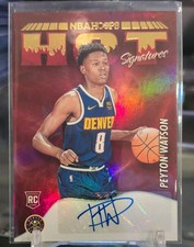2022-23 Panini NBA Hoops Hot Signatures Rookies Peyton Watson #HSR-PYW Auto RC