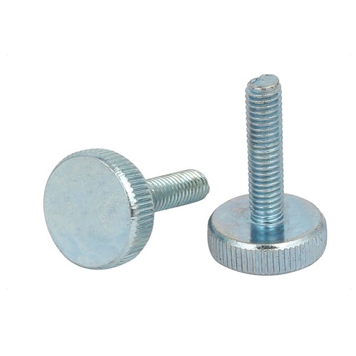 Vis à Tête Moletée M6x25mm Pointe Plate - 8 Pièces Uxcell - Neuf
