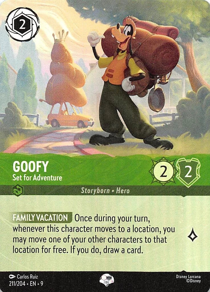 Goofy Set for Adventure Epic Foil 211/204 Fabled Disney Lorcana Epic Foil