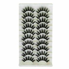 NEW 10Pairs 3D Fake Eyelashes Long Thick Natural False Eye Lashe Set Mink Makeup