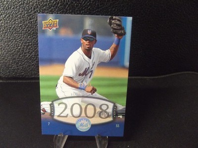 JOSE REYES 2008 UD TIMELINES BASEBALL #271 SILVER HOLO METS MACH #07/25 JERSEY#