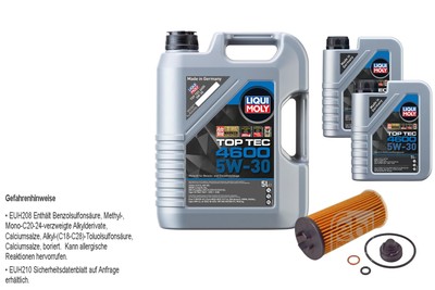 FEBI BILSTEIN Ölfilter 7L Liqui Moly Top Tec 4600 5W-30 für MINI Mini F56 One