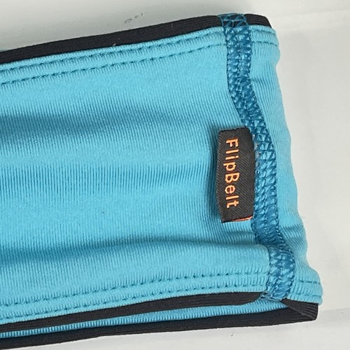 FlipBelt 4 Pocket Running Belt With Clip LARGE Blue Athletic Running - Picture 10 of 11