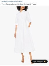 Vince Camuto Button Up Shirt Dress