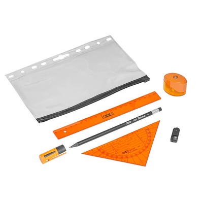 M + R Schreibset Schule neonorange orange